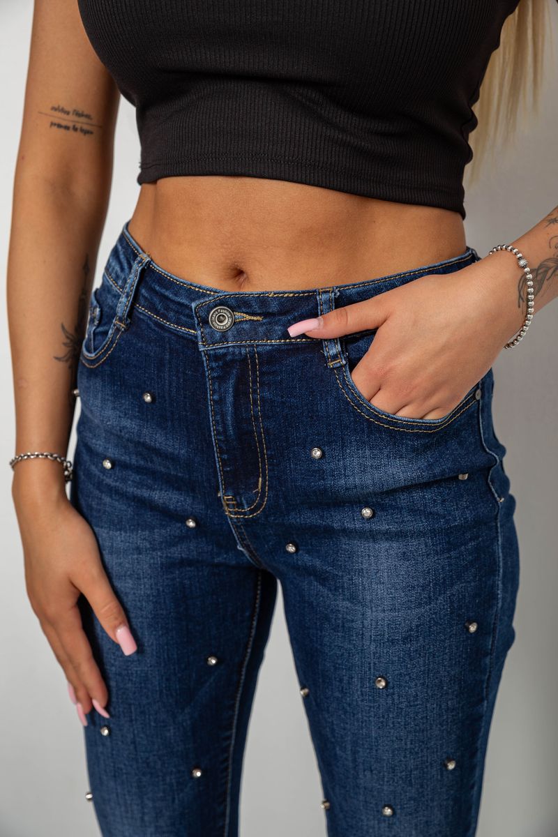 Джинси жіночі однотонні Skinny, колір синій