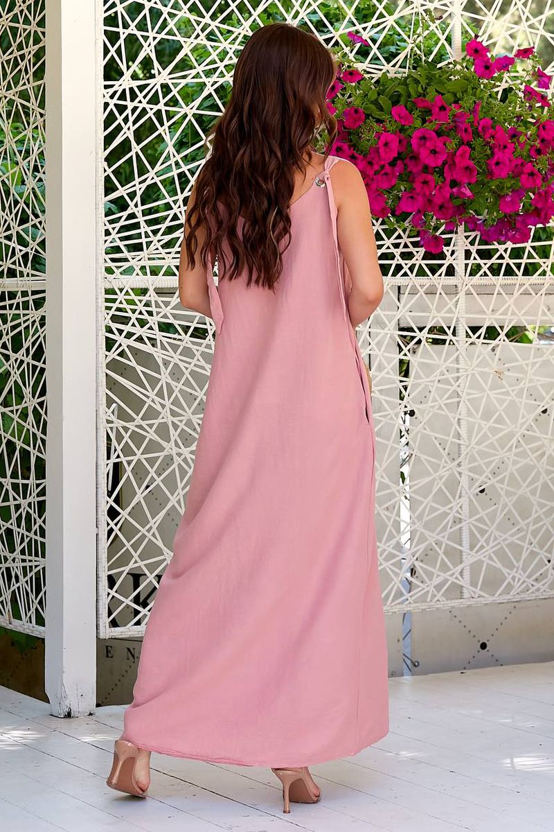 Сарафан жіночий однотонний, колір пудровий