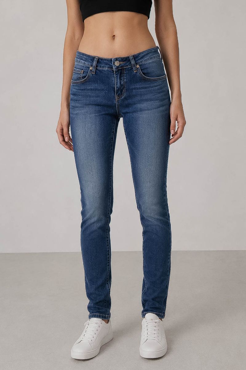 AGER Slim fit — жіночі джинси сині — фото 3