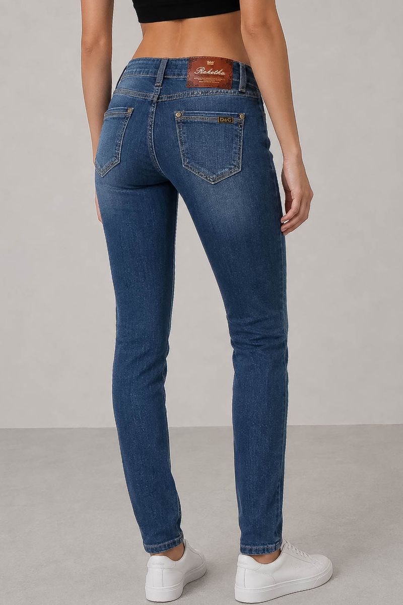 AGER Slim fit — жіночі джинси сині — фото 4