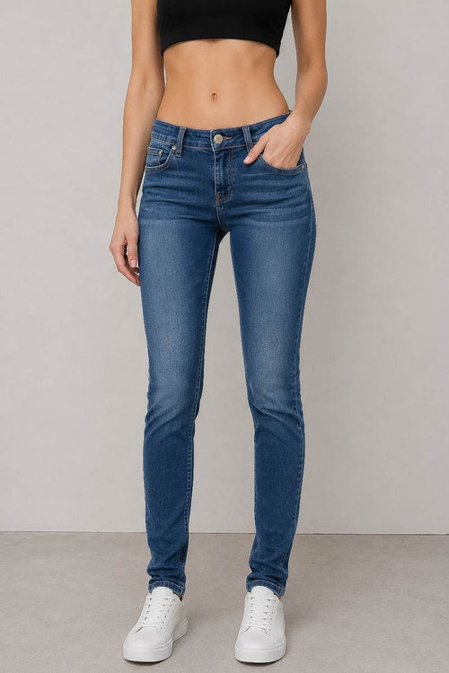 AGER Slim fit — жіночі джинси сині