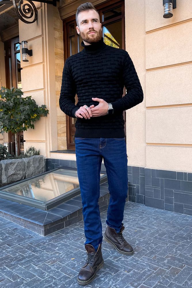 Светр чоловічий, колір чорний