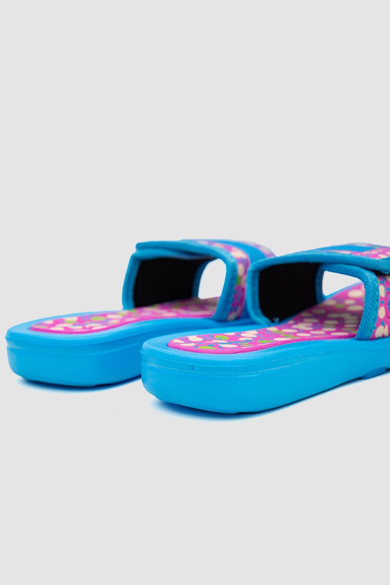 Шльопанці дитячі гумові, колір блакитний