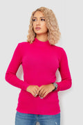 Кофта жіноча однотонна базова, колір рожевий