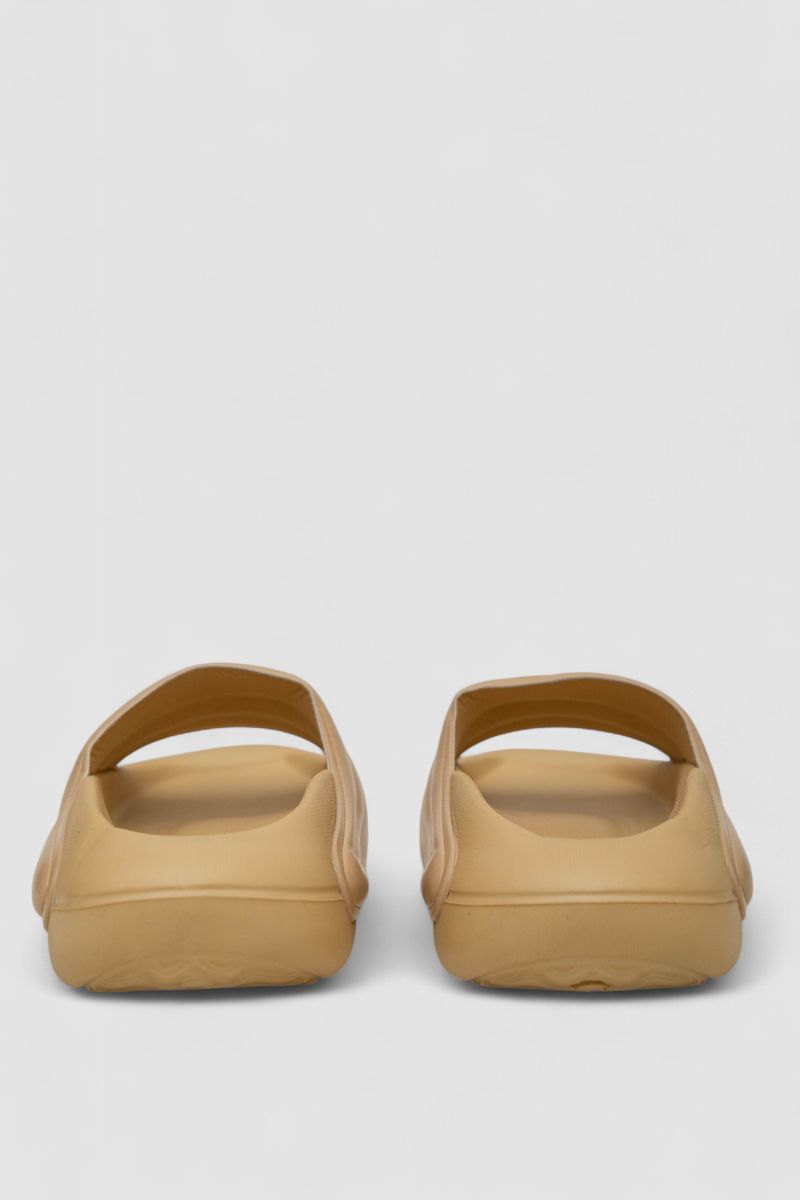 Шльопанці жіночі, колір темно-бежевий
