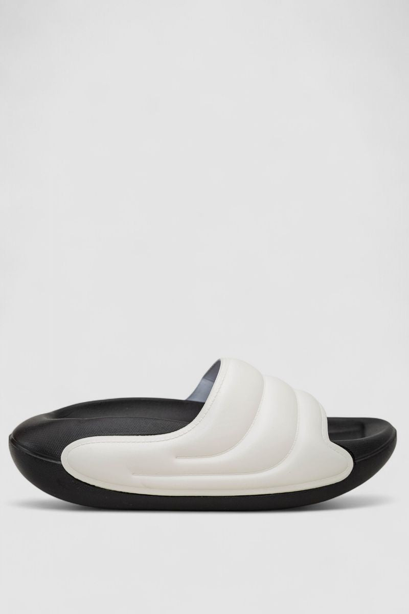 Шльопанці жіночі, колір чорно-білий