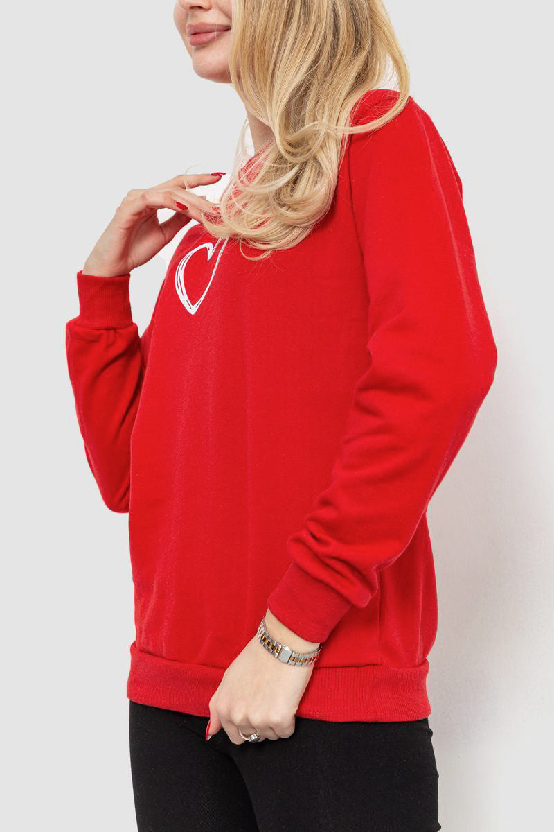 Світшот жіночий, колір червоний