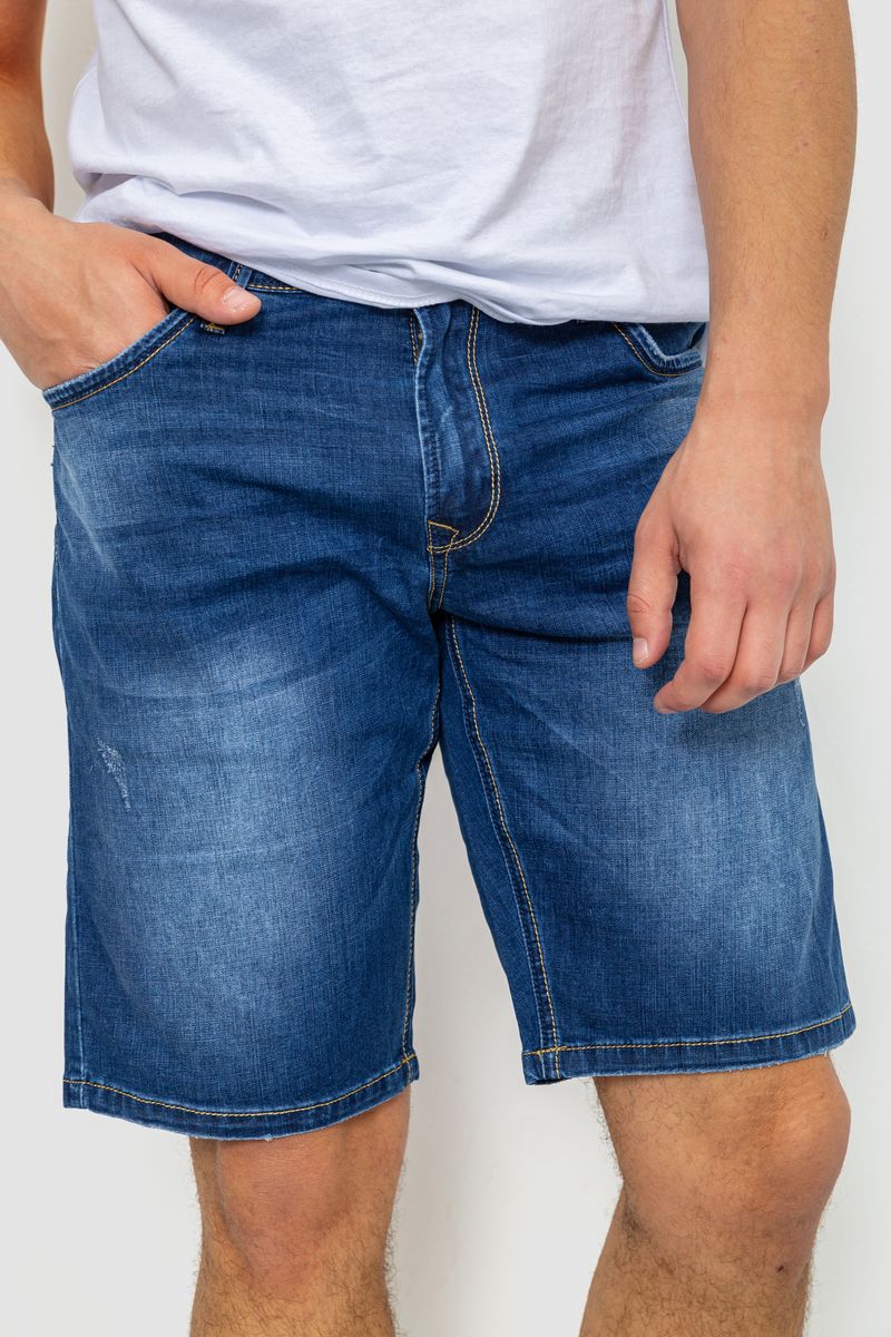 Шорти чоловічі джинсові, колір синій