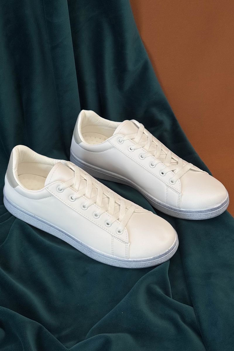Кеди чоловічі, колір біло-сірий