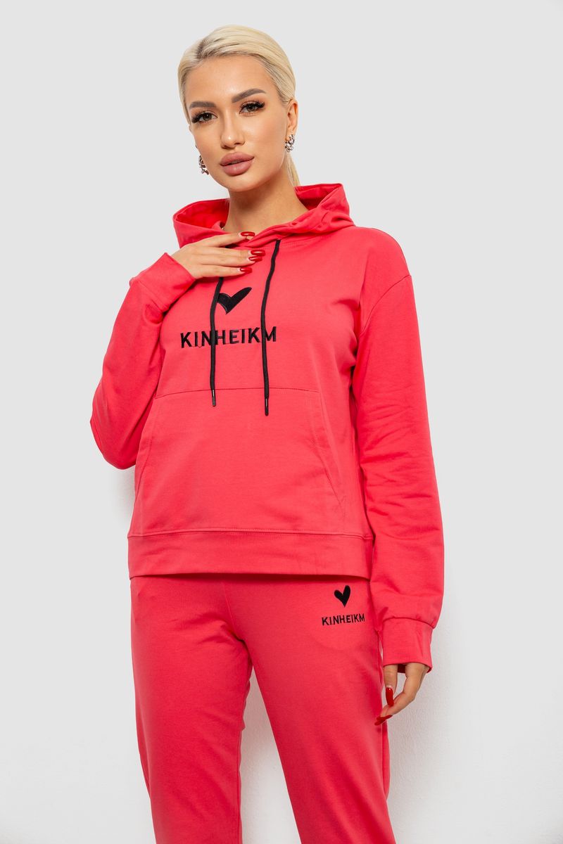 Спортивний костюм жіночий двонитка, колір кораловий