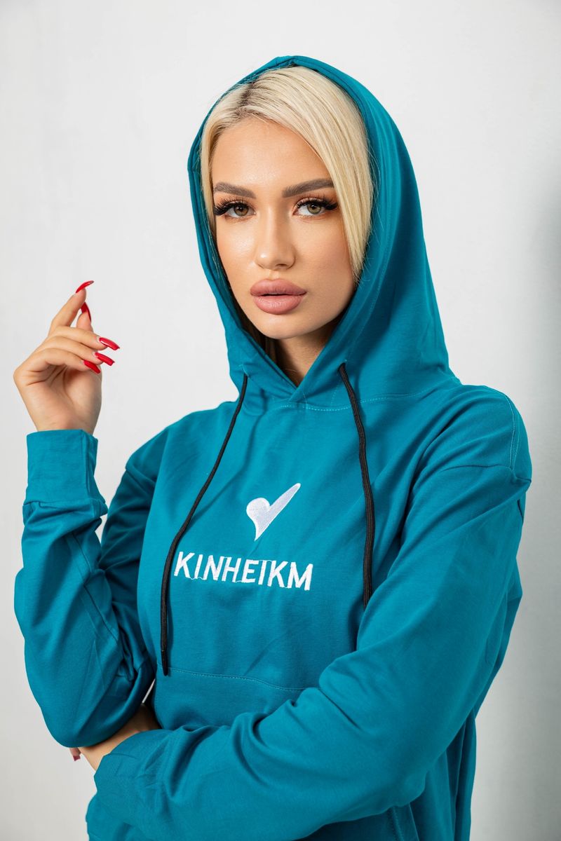 Спортивний костюм жіночий двонитка, колір бірюзовий